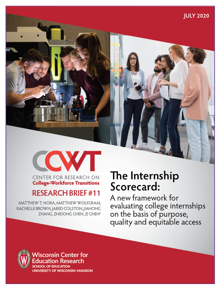 The Internship Scorecard A new framework for evaluating college internships on the basis of